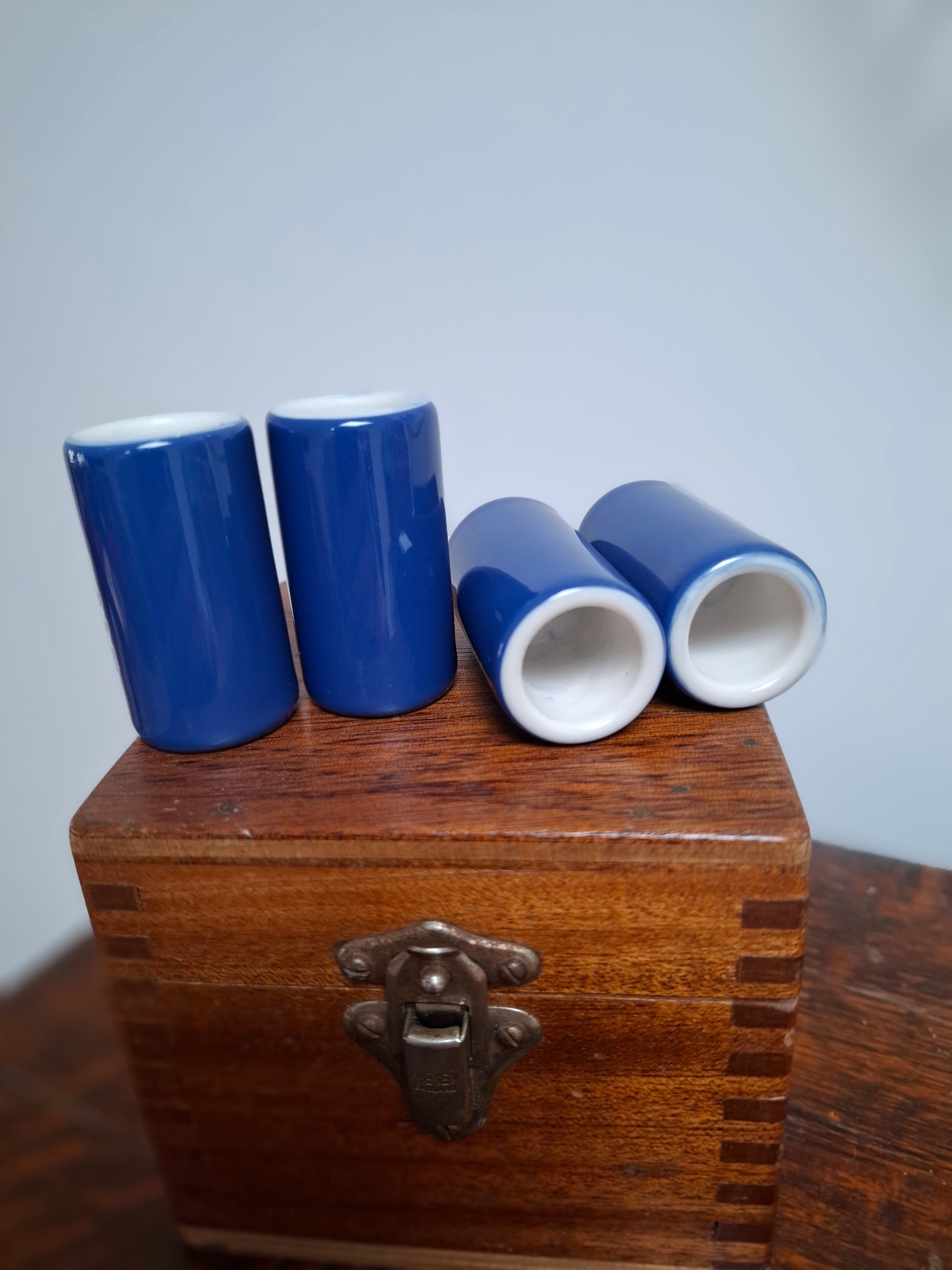 19mm internal diameter Cobalt blue short slides – Celestial Slides
